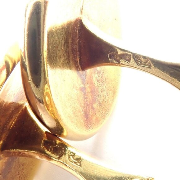 Vintage! Van Cleef & Arpels G. L'Enfant 18k Yellow Gold Zodiac Taurus Cufflinks - Picture 15 of 16